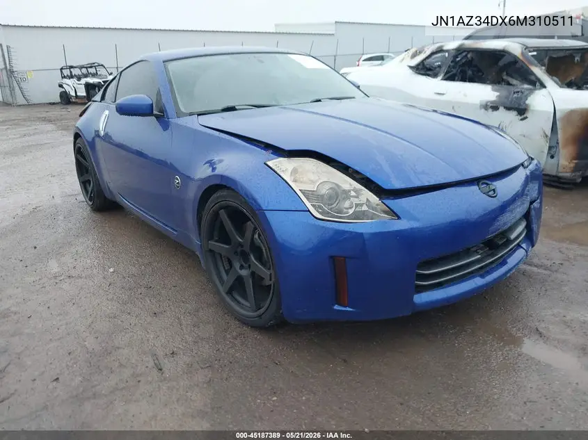 2006 Nissan 350Z Touring VIN: JN1AZ34DX6M310511 Lot: 45187389
