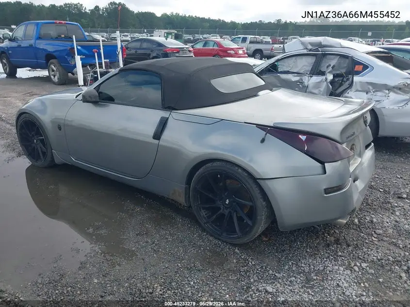 2006 Nissan 350Z Touring VIN: JN1AZ36A66M455452 Lot: 45233279