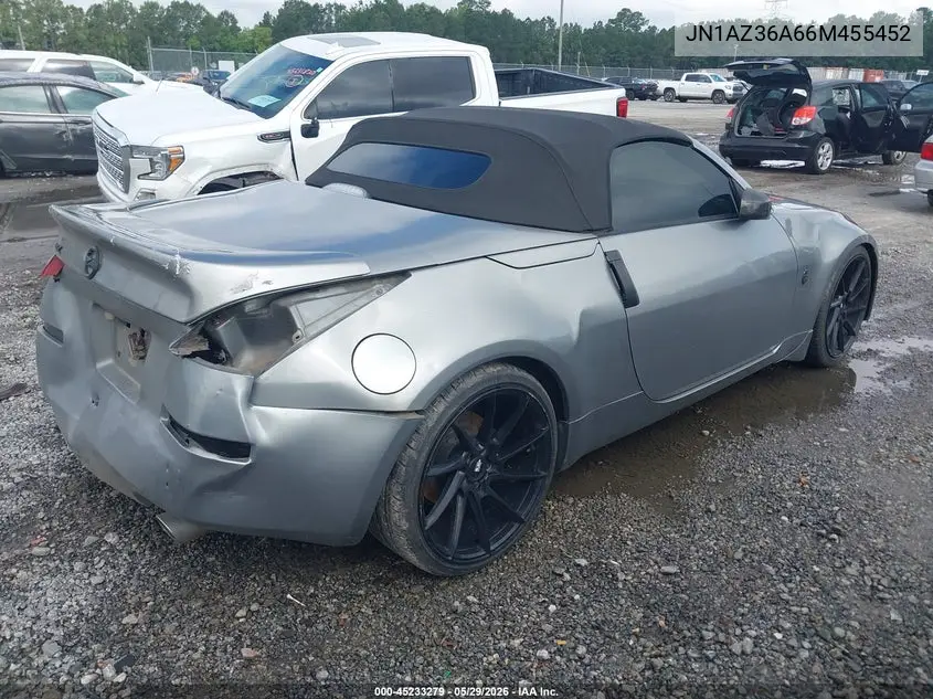 2006 Nissan 350Z Touring VIN: JN1AZ36A66M455452 Lot: 45233279