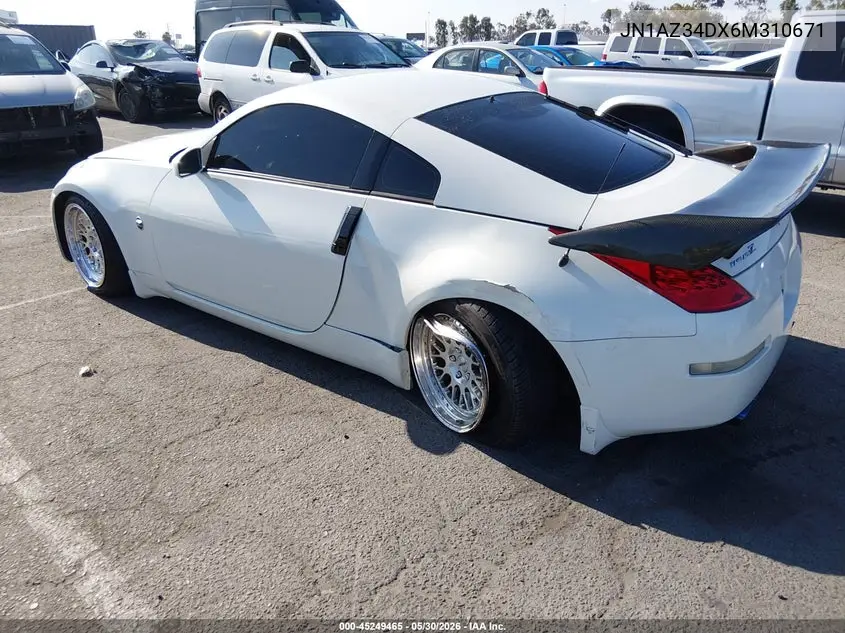 2006 Nissan 350Z Enthusiast VIN: JN1AZ34DX6M310671 Lot: 45249465