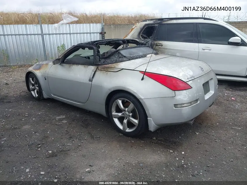 2006 Nissan 350Z Enthusiast VIN: JN1AZ36D66M400199 Lot: 45251804