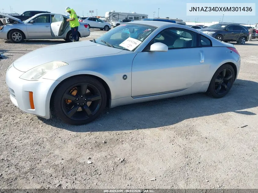 2006 Nissan 350Z Touring VIN: JN1AZ34DX6M301436 Lot: 45252206