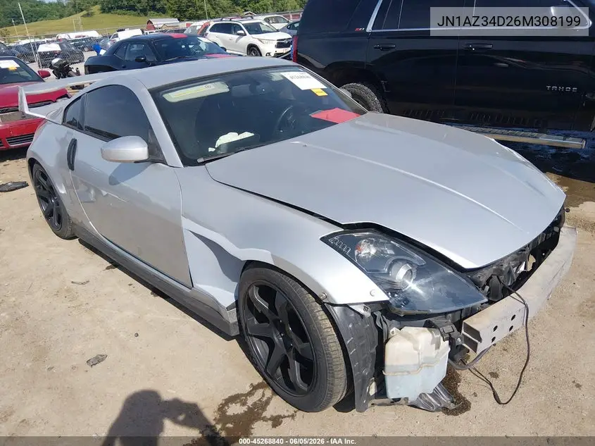2006 Nissan 350Z Enthusiast VIN: JN1AZ34D26M308199 Lot: 45268840