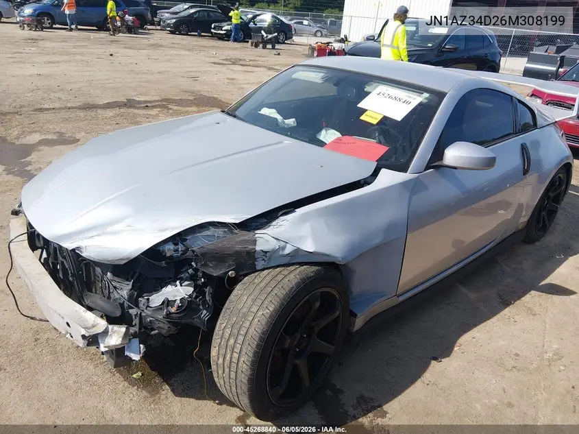 2006 Nissan 350Z Enthusiast VIN: JN1AZ34D26M308199 Lot: 45268840