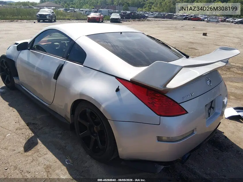 2006 Nissan 350Z Enthusiast VIN: JN1AZ34D26M308199 Lot: 45268840