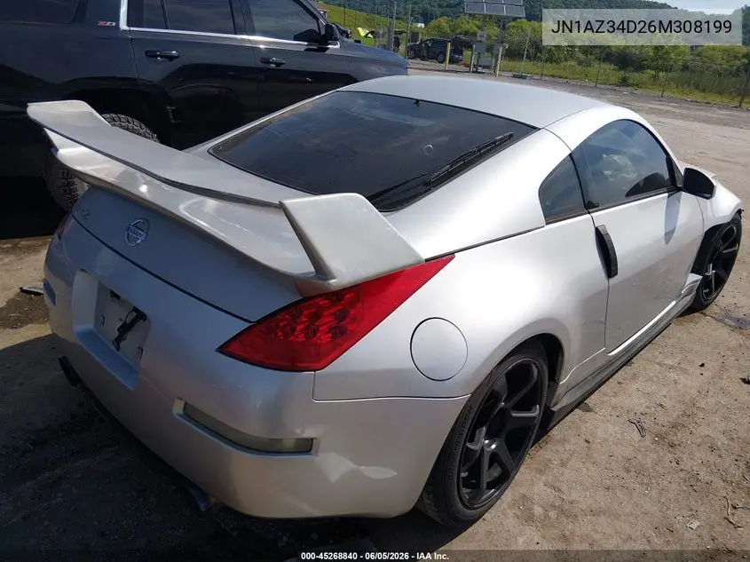 2006 Nissan 350Z Enthusiast VIN: JN1AZ34D26M308199 Lot: 45268840