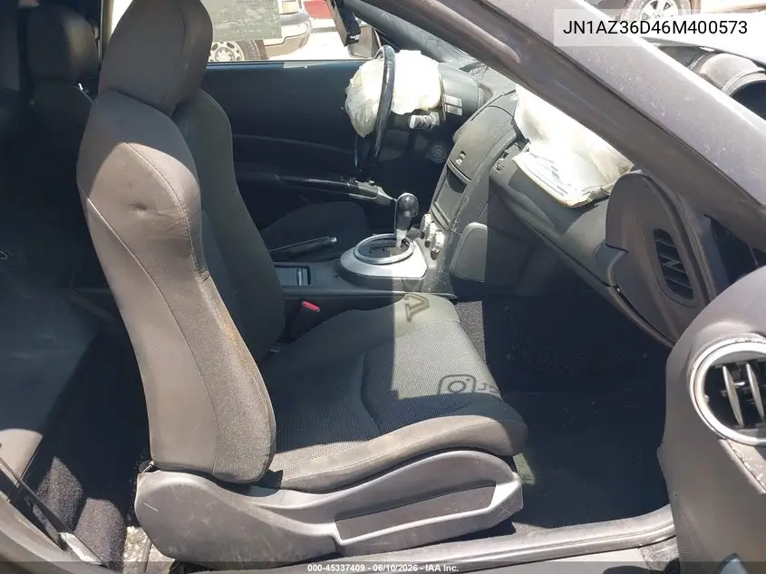 2006 Nissan 350Z Enthusiast VIN: JN1AZ36D46M400573 Lot: 45337409