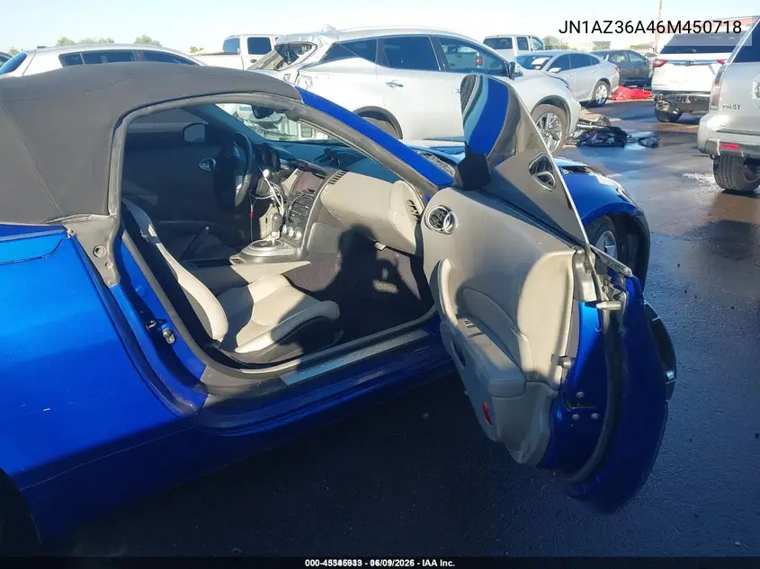 2006 Nissan 350Z Touring VIN: JN1AZ36A46M450718 Lot: 45345933