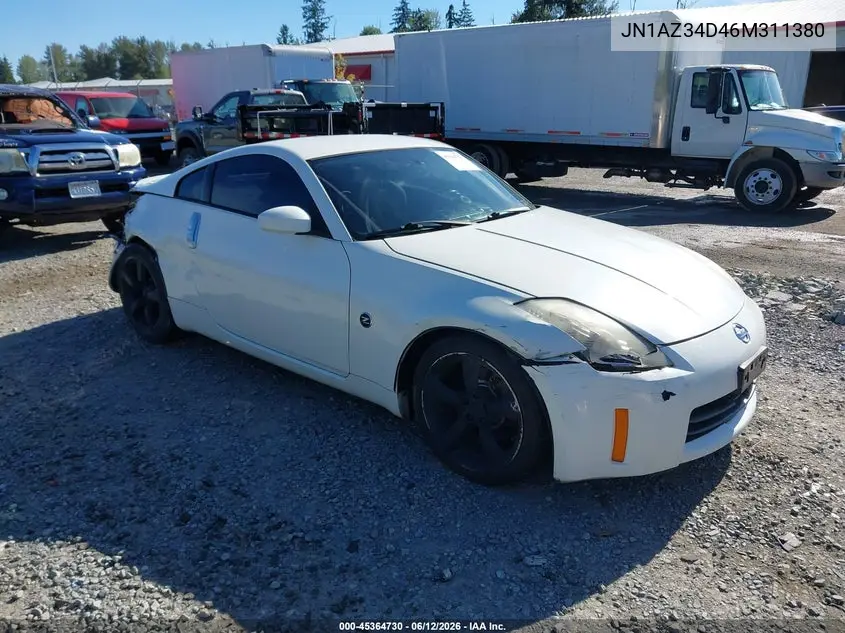 2006 Nissan 350Z Enthusiast VIN: JN1AZ34D46M311380 Lot: 45364730