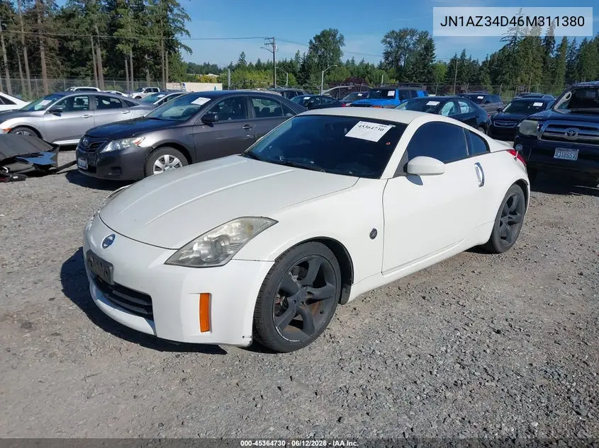 2006 Nissan 350Z Enthusiast VIN: JN1AZ34D46M311380 Lot: 45364730