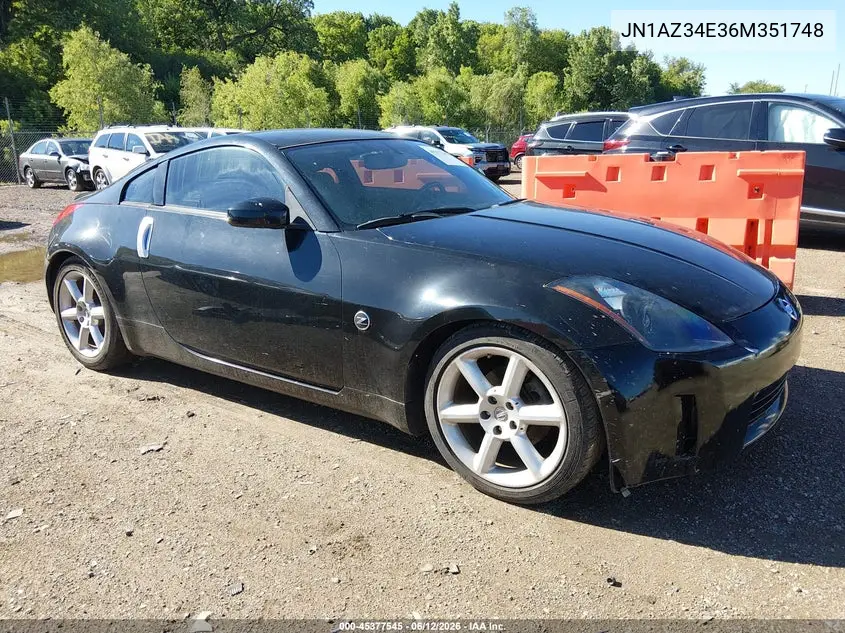 JN1AZ34E36M351748 2006 Nissan 350Z