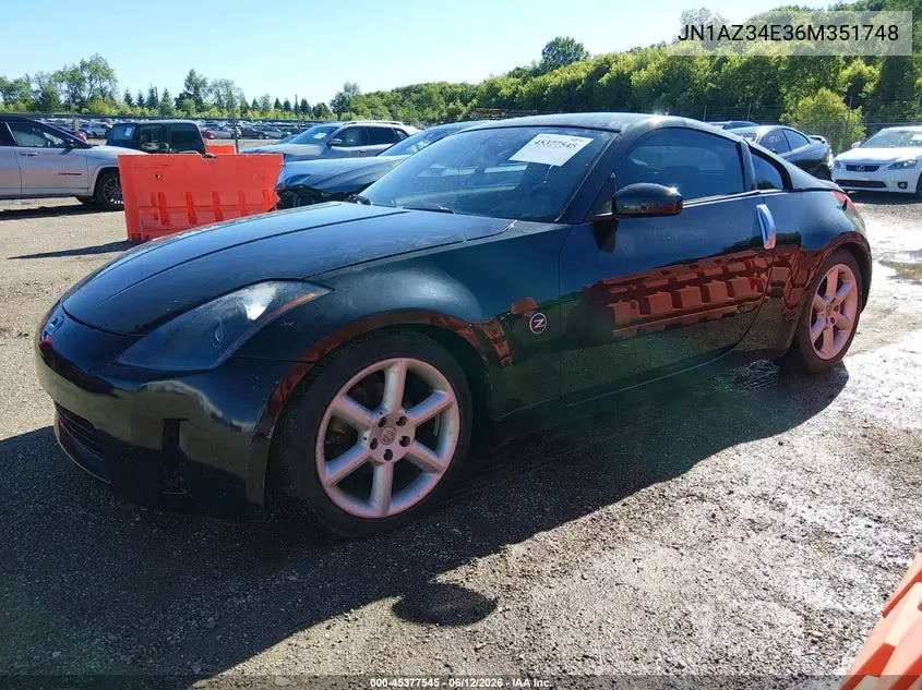 JN1AZ34E36M351748 2006 Nissan 350Z