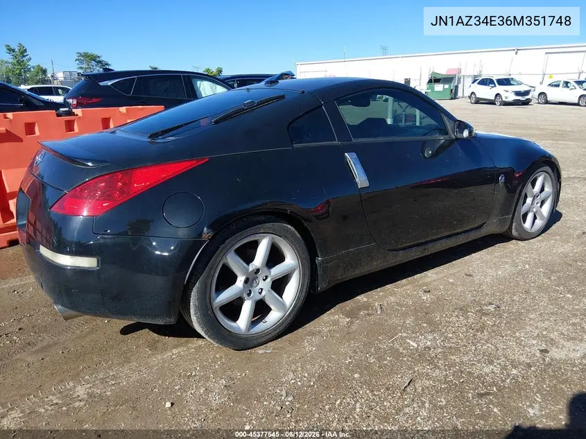 JN1AZ34E36M351748 2006 Nissan 350Z