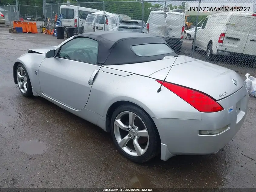 2006 Nissan 350Z Enthusiast VIN: JN1AZ36AX6M455227 Lot: 45452183