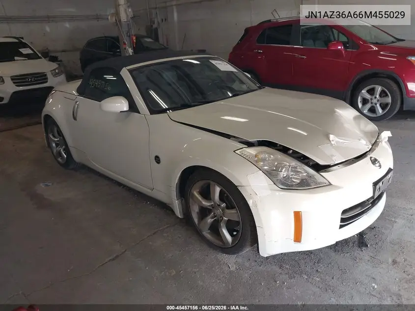 2006 Nissan 350Z Touring VIN: JN1AZ36A66M455029 Lot: 45457156