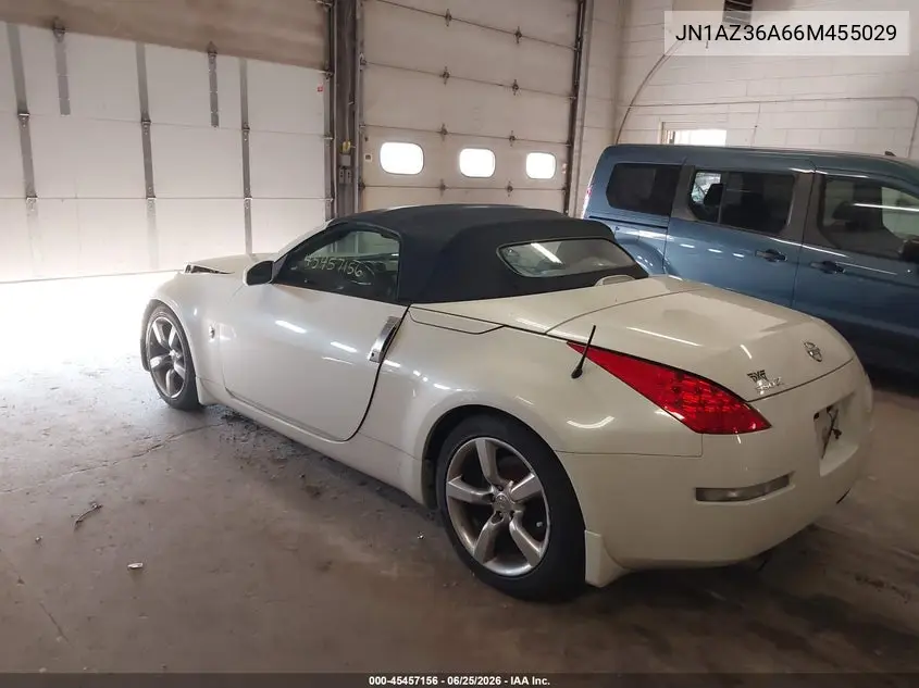 2006 Nissan 350Z Touring VIN: JN1AZ36A66M455029 Lot: 45457156