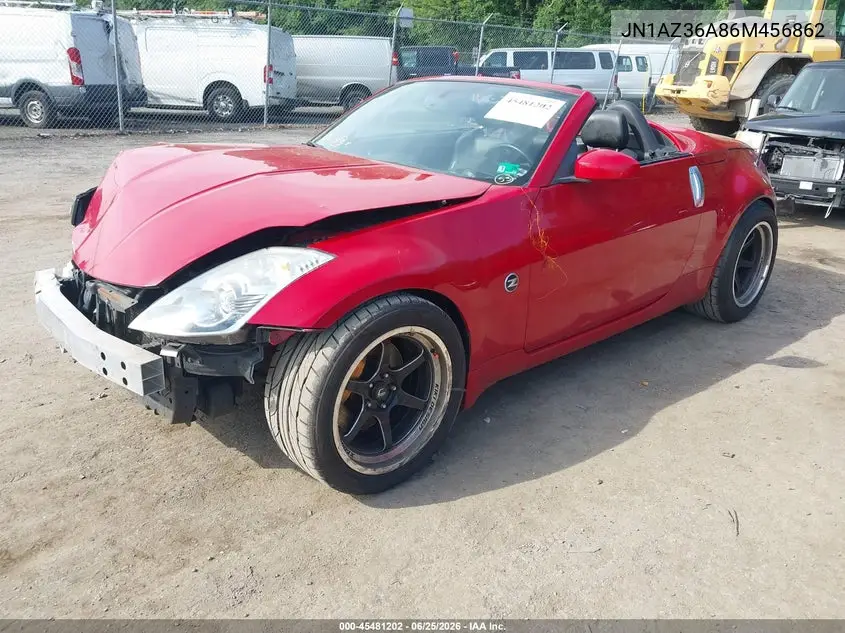 2006 Nissan 350Z Grand Touring VIN: JN1AZ36A86M456862 Lot: 45481202