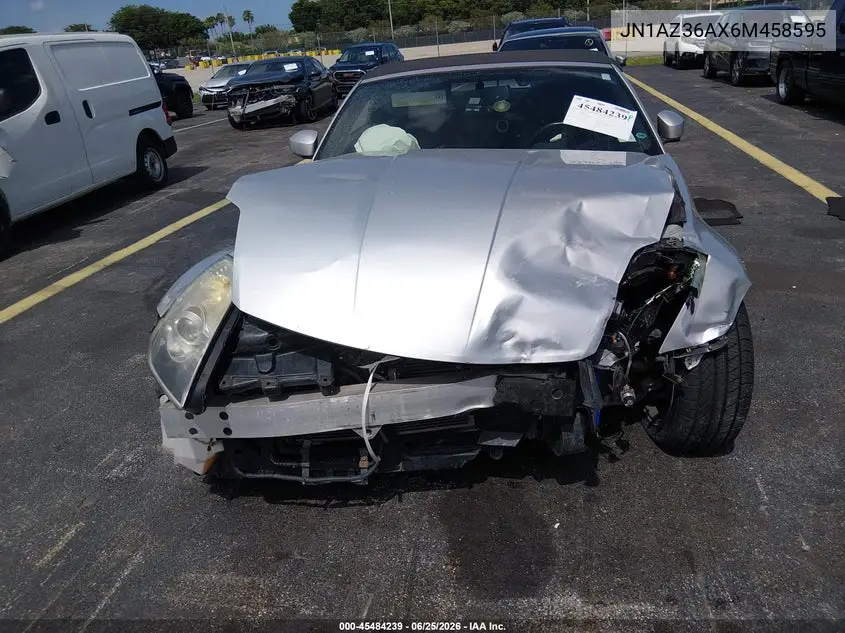 2006 Nissan 350Z Touring VIN: JN1AZ36AX6M458595 Lot: 45484239