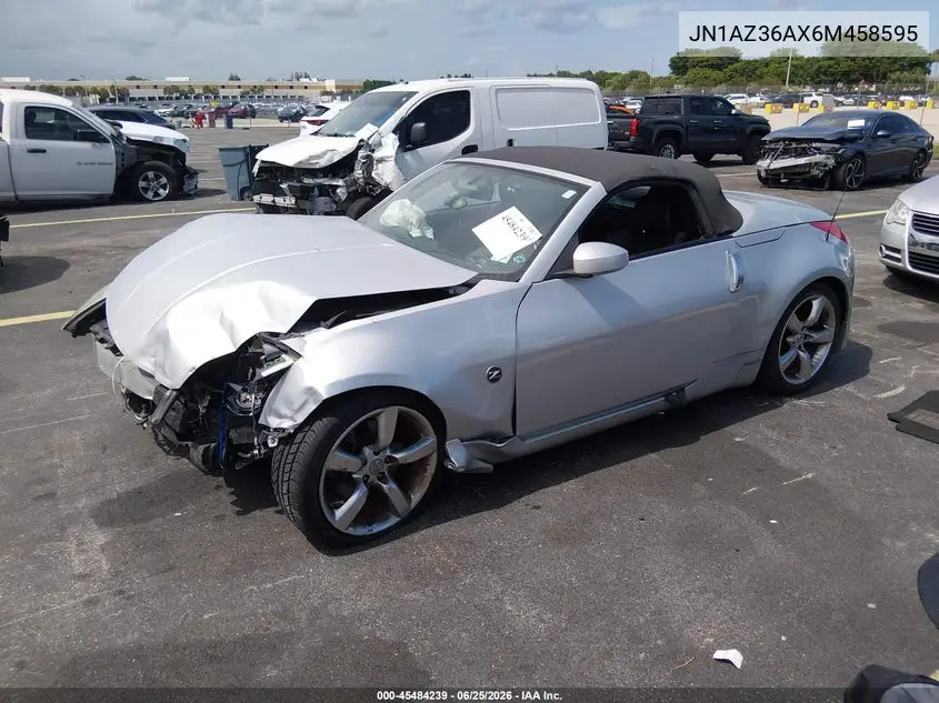 2006 Nissan 350Z Touring VIN: JN1AZ36AX6M458595 Lot: 45484239