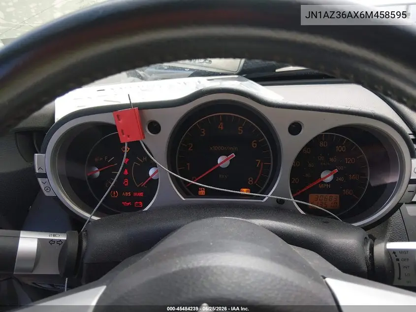 2006 Nissan 350Z Touring VIN: JN1AZ36AX6M458595 Lot: 45484239