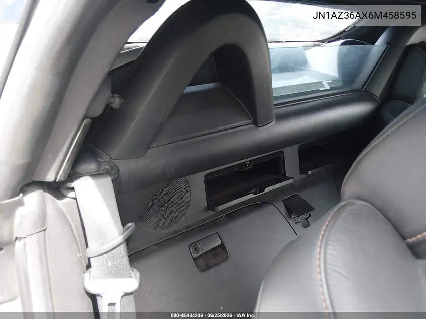 2006 Nissan 350Z Touring VIN: JN1AZ36AX6M458595 Lot: 45484239