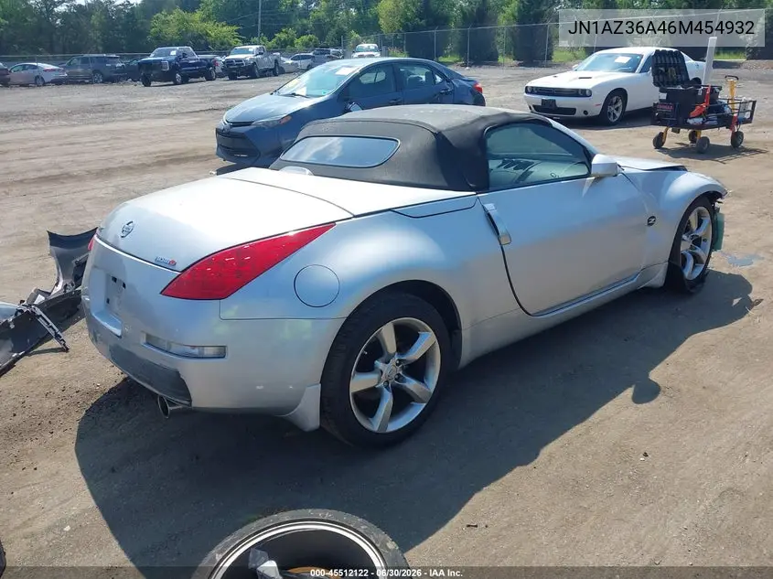 2006 Nissan 350Z Touring VIN: JN1AZ36A46M454932 Lot: 45512122