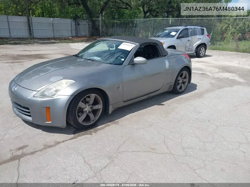 2006 Nissan 350Z Touring VIN: JN1AZ36A76M480344 Lot: 45559175