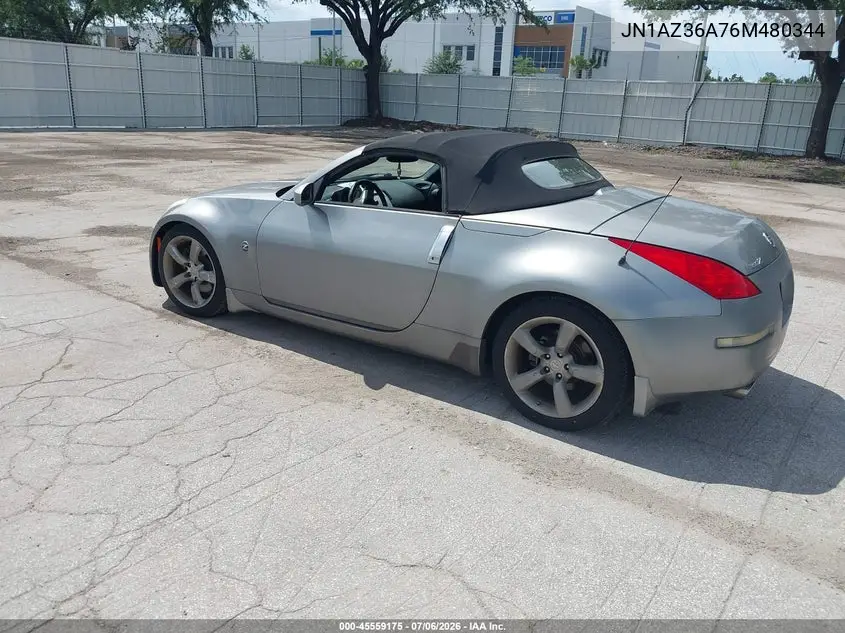 2006 Nissan 350Z Touring VIN: JN1AZ36A76M480344 Lot: 45559175