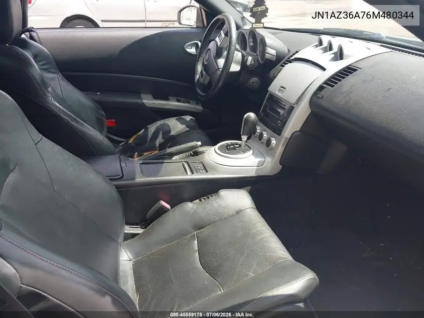2006 Nissan 350Z Touring VIN: JN1AZ36A76M480344 Lot: 45559175