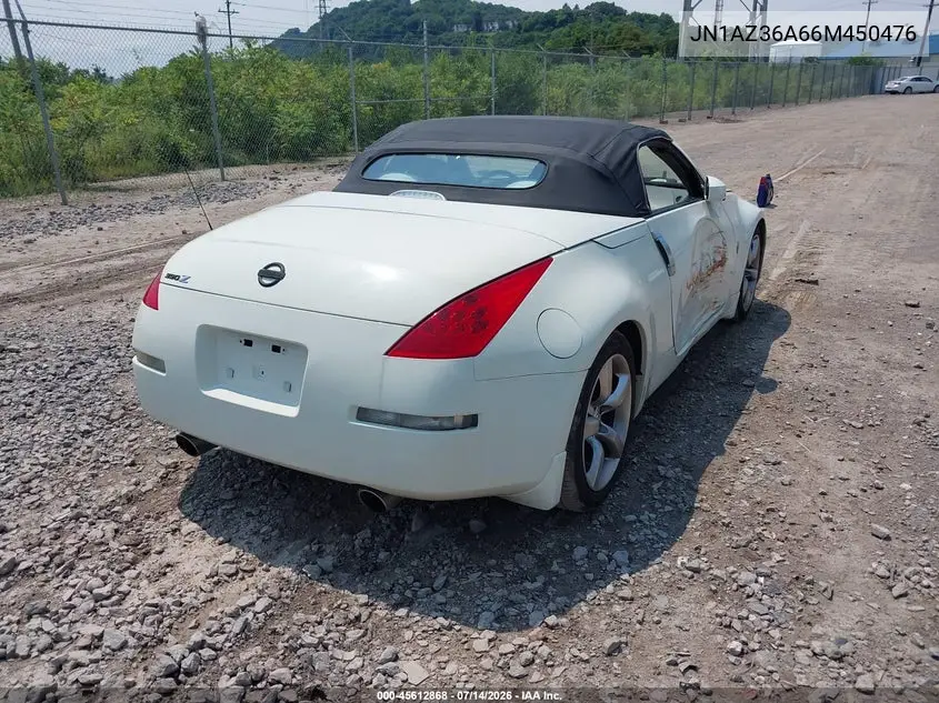 2006 Nissan 350Z Touring VIN: JN1AZ36A66M450476 Lot: 45612868