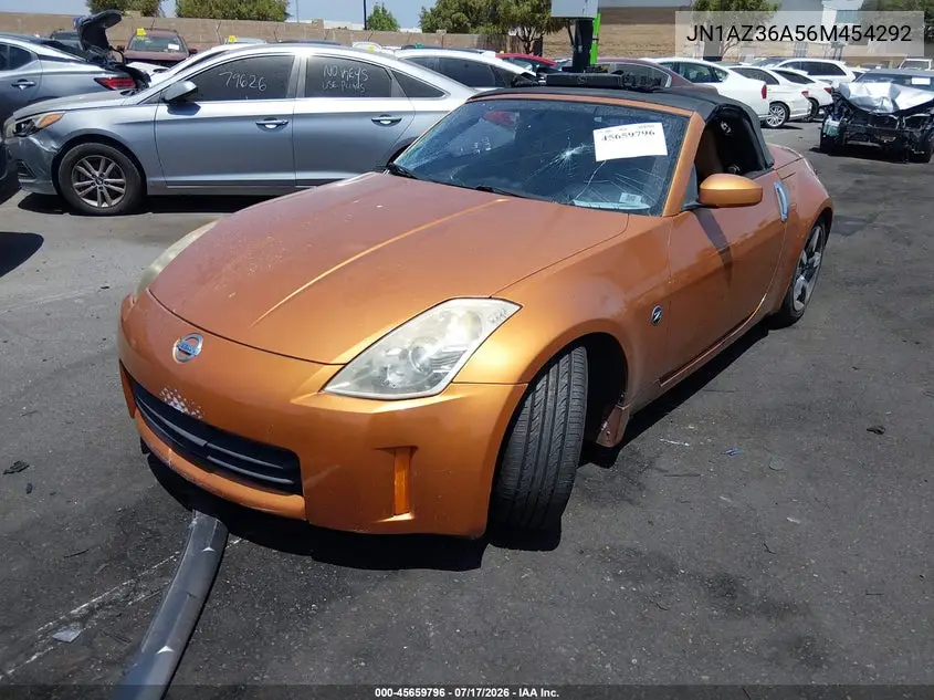 2006 Nissan 350Z Touring VIN: JN1AZ36A56M454292 Lot: 45659796