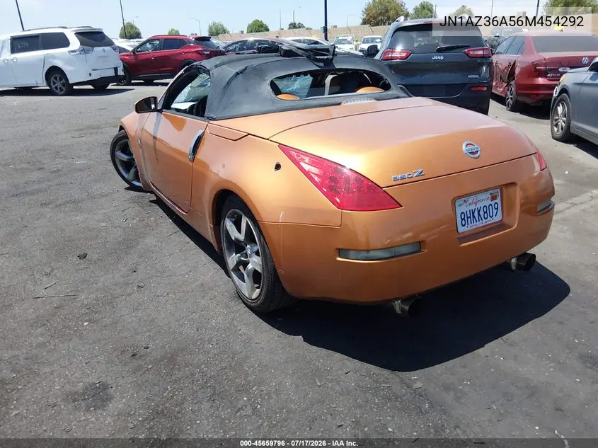 2006 Nissan 350Z Touring VIN: JN1AZ36A56M454292 Lot: 45659796