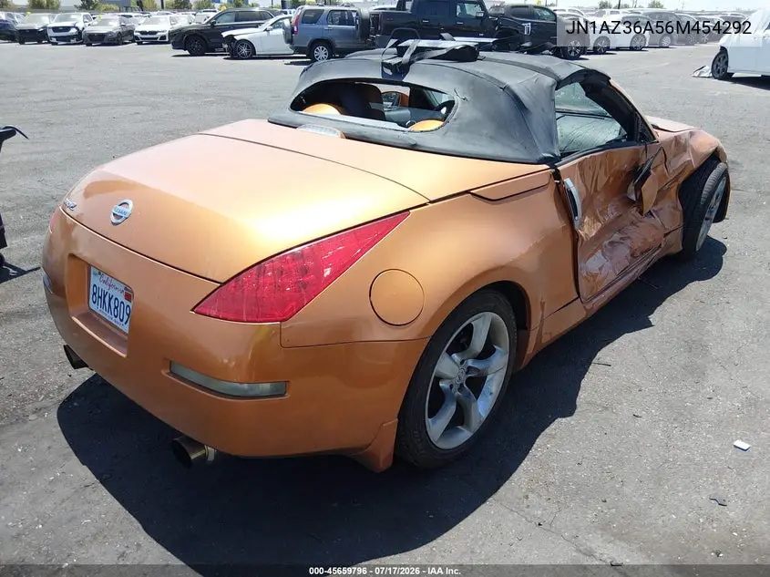 2006 Nissan 350Z Touring VIN: JN1AZ36A56M454292 Lot: 45659796