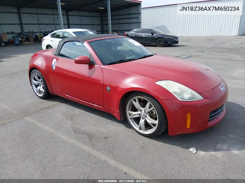 2007 Nissan 350Z Touring VIN: JN1BZ36AX7M650234 Lot: 44580890