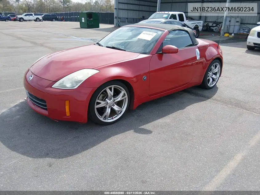 2007 Nissan 350Z Touring VIN: JN1BZ36AX7M650234 Lot: 44580890