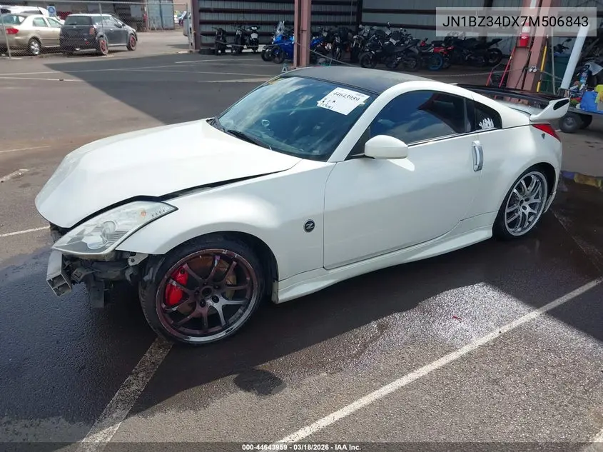 2007 Nissan 350Z VIN: JN1BZ34DX7M506843 Lot: 44643959