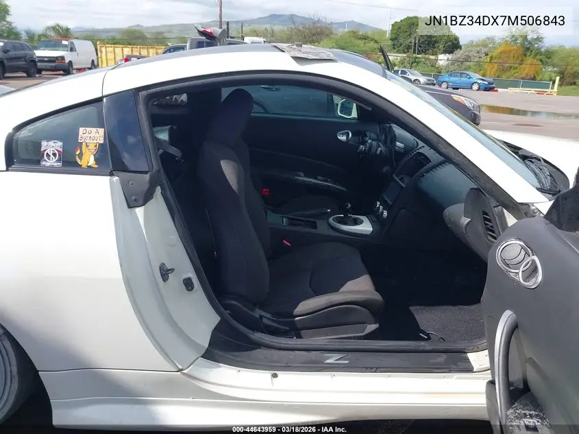 2007 Nissan 350Z VIN: JN1BZ34DX7M506843 Lot: 44643959