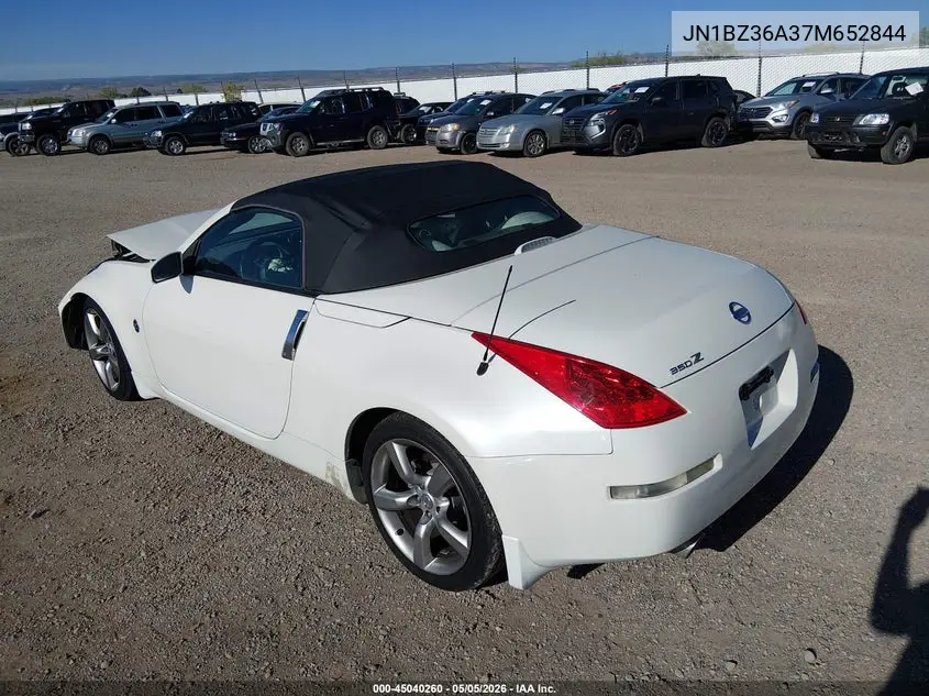 2007 Nissan 350Z Touring VIN: JN1BZ36A37M652844 Lot: 45040260