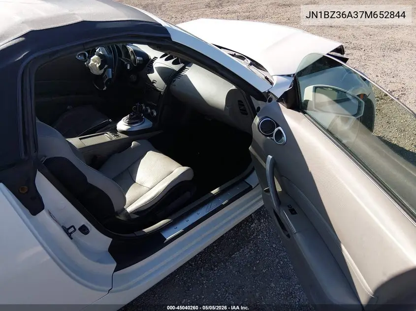 2007 Nissan 350Z Touring VIN: JN1BZ36A37M652844 Lot: 45040260