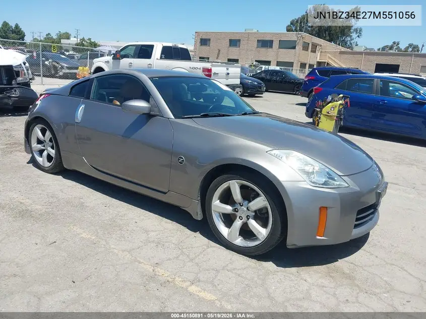 2007 Nissan 350Z Touring VIN: JN1BZ34E27M551056 Lot: 45150891