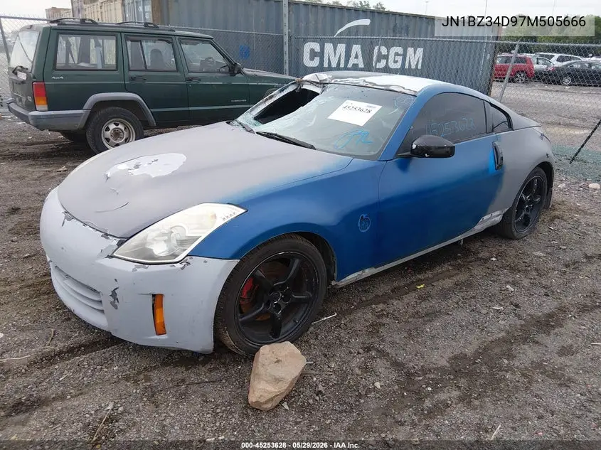 2007 Nissan 350Z VIN: JN1BZ34D97M505666 Lot: 45253628