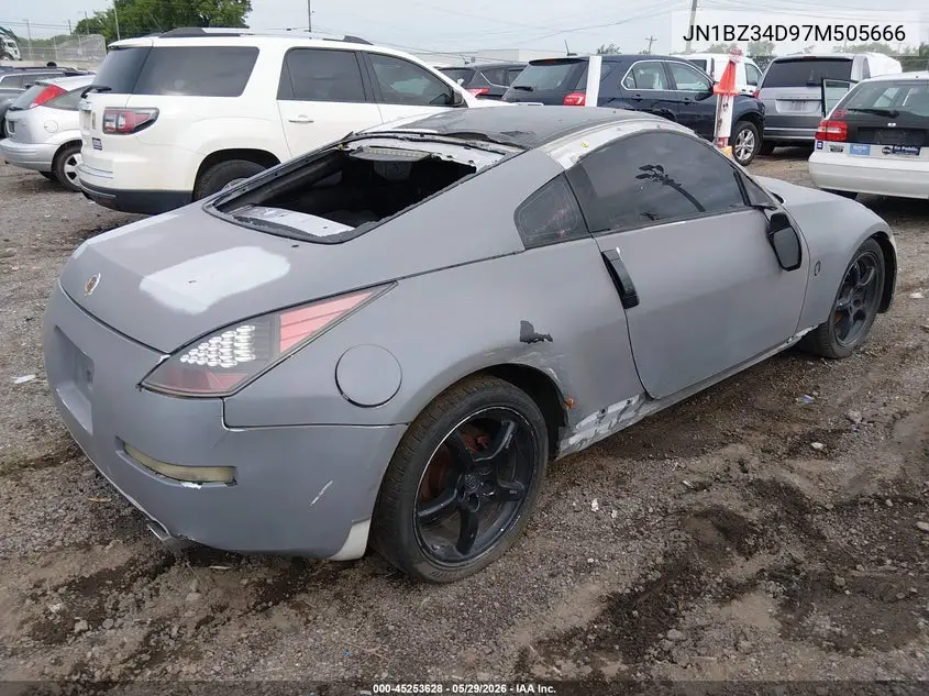 2007 Nissan 350Z VIN: JN1BZ34D97M505666 Lot: 45253628