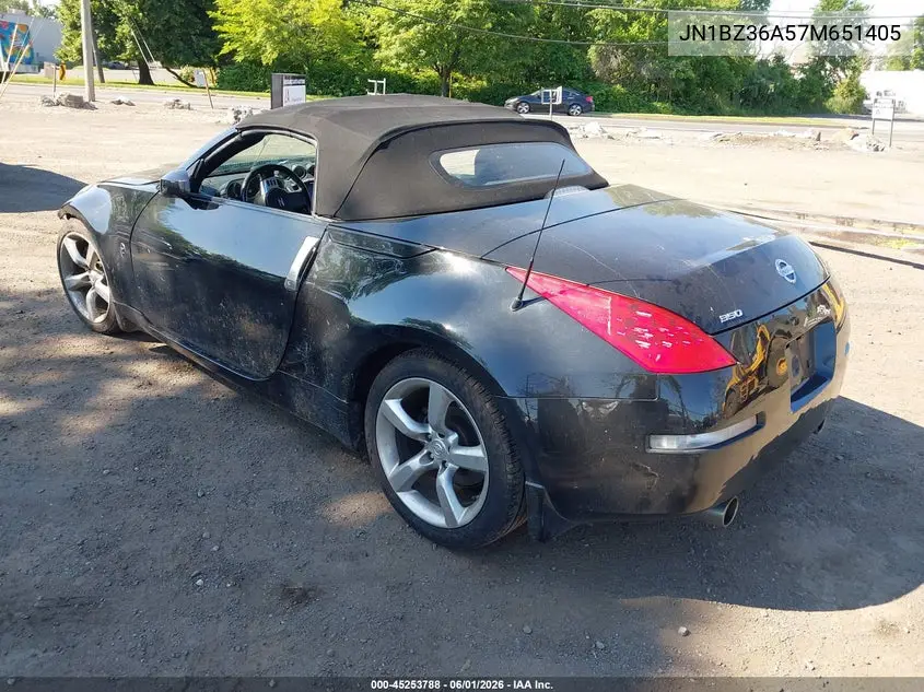 2007 Nissan 350Z Touring VIN: JN1BZ36A57M651405 Lot: 45253788