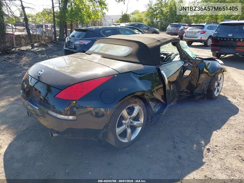 2007 Nissan 350Z Touring VIN: JN1BZ36A57M651405 Lot: 45253788