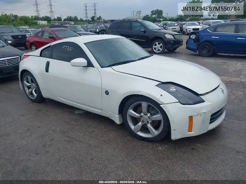 2007 Nissan 350Z VIN: JN1BZ34E87M550784 Lot: 45300935