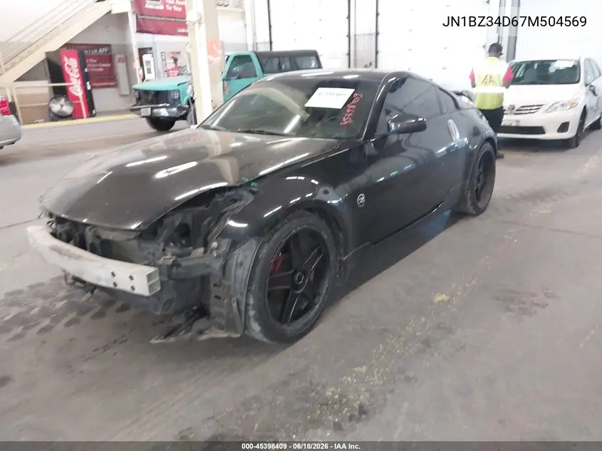 2007 Nissan 350Z VIN: JN1BZ34D67M504569 Lot: 45398409