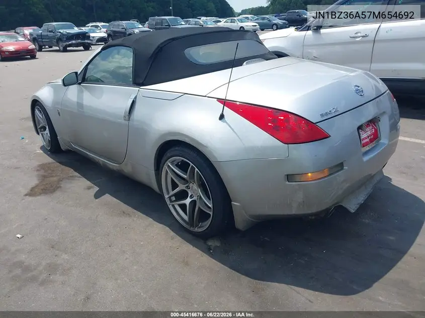 2007 Nissan 350Z Touring VIN: JN1BZ36A57M654692 Lot: 45416676