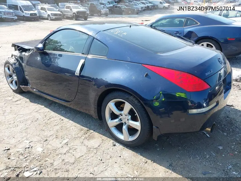 2007 Nissan 350Z Touring VIN: JN1BZ34D97M507014 Lot: 45506895