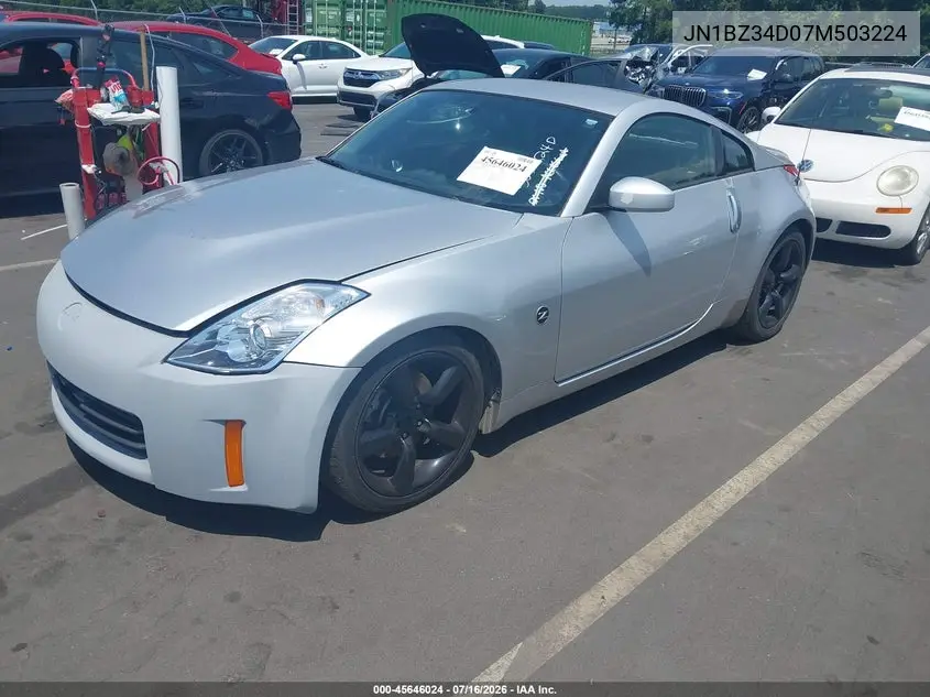 2007 Nissan 350Z Enthusiast VIN: JN1BZ34D07M503224 Lot: 45646024