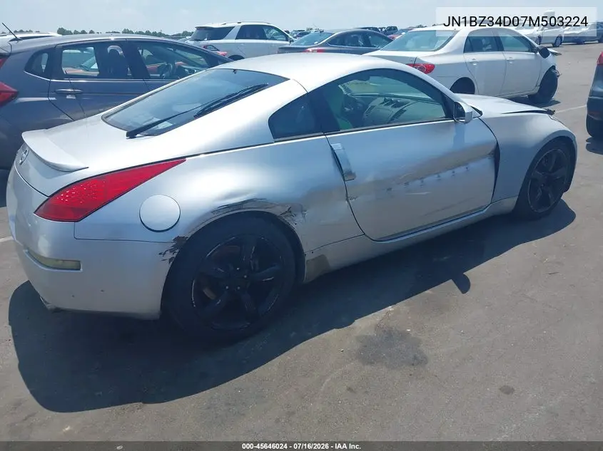 2007 Nissan 350Z Enthusiast VIN: JN1BZ34D07M503224 Lot: 45646024